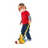 Quercetti Quack and Flap Duck Push Toy - Makes Sounds and Flaps Wings as it Rolls, Helps Toddlers Learn First Steps and Promotes Walking, for Kids Ages 1 - 3 Years , Yellow view 4
