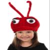 elope Kid's Soft Ant Hat - Velvet Beret Style Hat with Antennae and Eyes - Standard - Red view 1