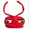 elope Kid's Soft Ant Hat - Velvet Beret Style Hat with Antennae and Eyes - Standard - Red view 3