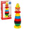 BRIO Infant & Toddler 30120 - Stacking Clown - 9 Piece Wood Stacking Toy for Kids Ages 1 and Up view 3