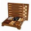 WE Games Walnut 7-Games-in-1 Combination Game Set - Includes Chess, Checkers, Backgammon, Dominoes, Cribbage, Poker, Dice and Cards view 1