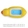 Munchkin Duck Inflatable Baby Bathtub for Babies 6-24 Months, White Hot Heat Alert, Great for Home or Travel, Classic Yellow Ducky view 2