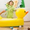 Munchkin Duck Inflatable Baby Bathtub for Babies 6-24 Months, White Hot Heat Alert, Great for Home or Travel, Classic Yellow Ducky view 3