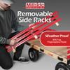 Millside Industries Classic Wood Wagon with Red Removable Poly Racks view 4