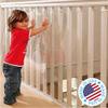 Kidkusion Indoor/Outdoor Banister Guard | Made in USA | Clear | 15' L x 33" H | Child and Pet Safety Barrier view 2