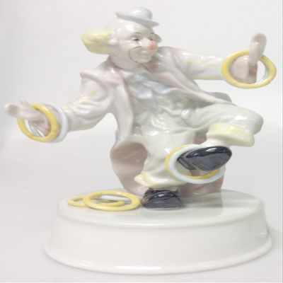 Careland Wind-up Musical Clown with Rings