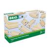 BRIO World Expansion Pack Intermediate - Works with All BRIO Train Sets - FSC-certified 16-Piece Wooden Train Tracks with Switches - Grow Existing Systems and Create Railway Empires - Kids Ages 3 & Up view 1