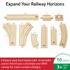 BRIO World Expansion Pack Intermediate - Works with All BRIO Train Sets - FSC-certified 16-Piece Wooden Train Tracks with Switches - Grow Existing Systems and Create Railway Empires - Kids Ages 3 & Up view 2