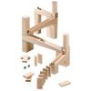HABA Wooden Marble Run Ball Track Building Set for 4-10 Year Olds, STEM Toy with 49-Piece Wooden Track and Marbles, Montessori Toys for 4 Year Olds view 1