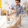 HABA Wooden Marble Run Ball Track Building Set for 4-10 Year Olds, STEM Toy with 49-Piece Wooden Track and Marbles, Montessori Toys for 4 Year Olds view 4