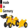 rolly toys CAT Construction Pedal Tractor: Front Loader Tractor with Detachable Trailer, Youth Ages 2.5+ , Yellow view 3