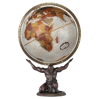 Replogle Globes Atlas Globe, 12-Inch, Bronze Metallic