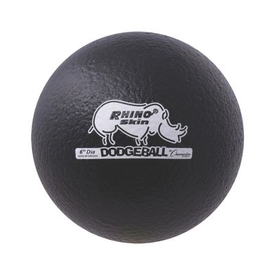 Champion Sports Rhino Skin Dodgeball , Black, 6 Inch