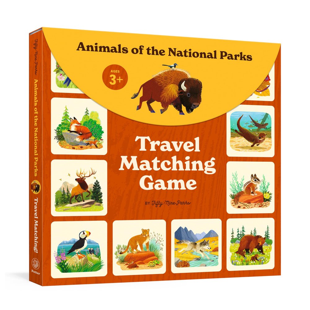 Clarkson Potter Animals of The National Parks Travel Matching Game
