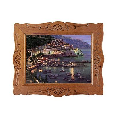 1/12 Fine Scale Miniature Picture Beautiful Port Night Dollhouse Decoration