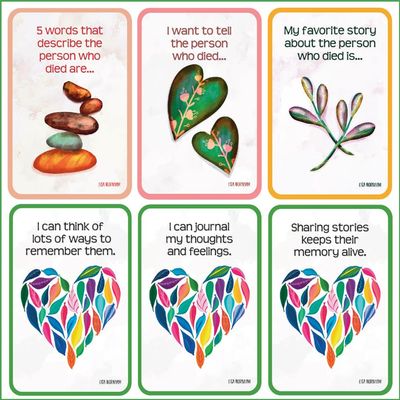 Bright Spots Memory Garden Bereavement Healing Card Game for Grief and Loss
