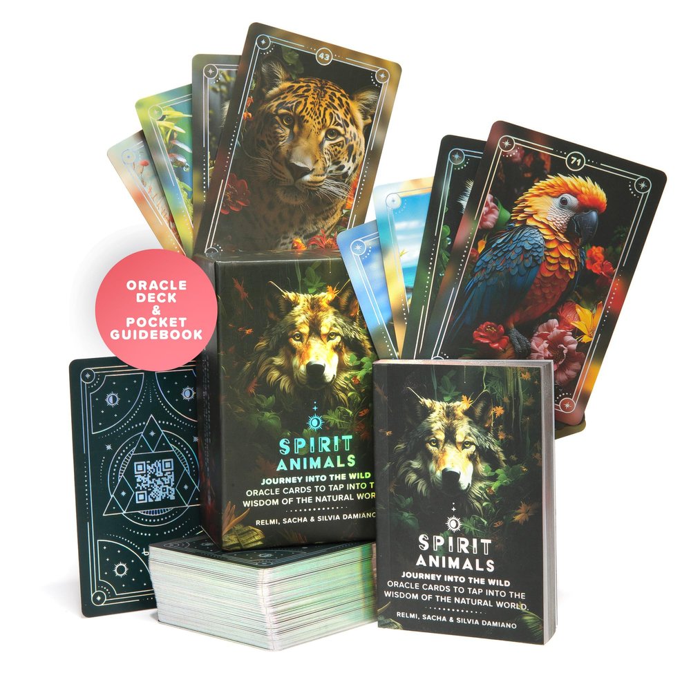 About my Brain Spirit Animals Oracle Deck | 96 Oracle Cards and Pocket Guidebook | Journey Into The Wild | Complement Your Tarot Card Practice