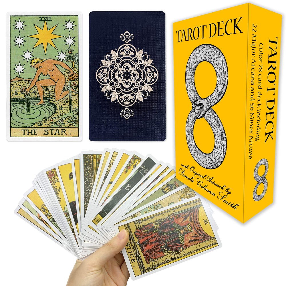 Miriyan Classic Tarot Cards Deck for Spiritual Guidance | Ideal Tarot Cards for Beginners with Online Guide Book