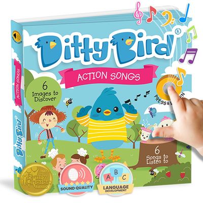 Ditty Bird | Action Songs | Interactive Sound Book for toddlers 1- 3 | Musical books for 1 year old