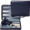 WE Games Backgammon Set, Board Games for Adults - Travel Games - Magnetic with Navy Blue Leatherette Backgammon Board and Carrying Strap - Travel Backgammon Sets for Adults view 1