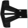 RPM Wide Front Bumper Black Rustler, Stampede, Bandit, Black view 1
