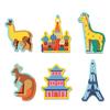 Mudpuppy Map of The World  78 Piece Geography Puzzle with Special Shaped Pieces and Iconic Landscapes Cultural Items and More view 4