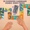 Mudpuppy Dinosaur Dominoes Giant Domino Set for Kids, Matching Game for Ages 3-8, 2+ Players Includes 28 Jumbo Double-Sided Dominoes view 2