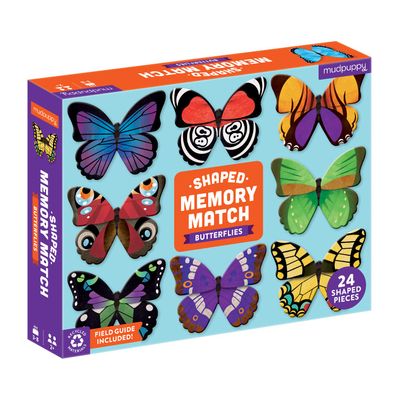 Mudpuppy Butterflies Shaped Memory Match, Multicolor