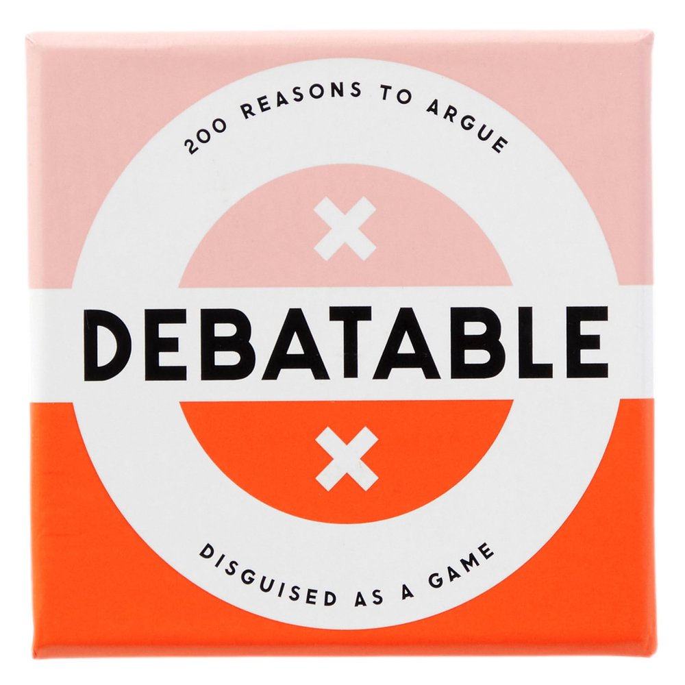 Brass Monkey Debatable Game Set | 200 Two-Sided Game Cards for Things to Argue About | Social Game | Great Gift for Adults