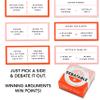 Brass Monkey Debatable Game Set | 200 Two-Sided Game Cards for Things to Argue About | Social Game | Great Gift for Adults view 3