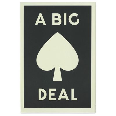 A Big Deal Giant Playing Cards from Brass Monkey - Giant Playing Card Deck with 54 Cards Featuring a Vintage Design, Each Card is 4.5" x 7", Matchbox Style Box (5.125" x 7.5"), Perfect for Game Night