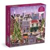 Galison Christmas Square 1000 Piece Puzzle in Square Box from Galison - Holiday Puzzle for Adults with Beautiful Artwork from Joy Laforme, Thick and Sturdy Pieces, Perfect view 1