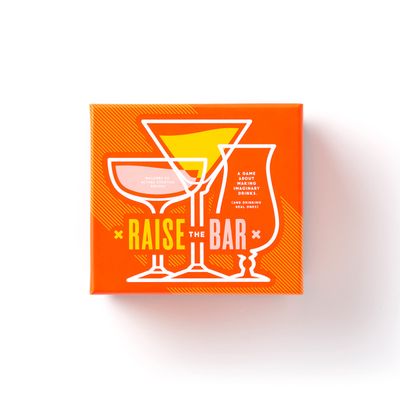 Brass Monkey's Raising The Bar - Mix Fake Drinks Game, 140 Tiles, 50 Cards, 2-4 Players