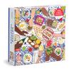 Galison Gather Together  500 Piece Puzzle Fun and Challenging Activity with Bright and Bold Artwork of Mediterranean Vignette of Friends and Family for Adults and Families view 1