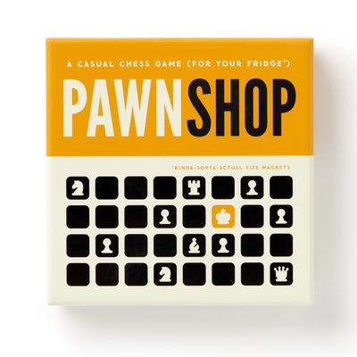 Brass Monkey Pawn Shop Casual Chess Magnetic Fridge Game with Instruction Book
