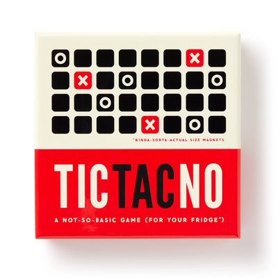 Brass Monkey Tic Tac No Not So Basic Magnetic Fridge Game with Instruction Book