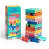 Mudpuppy Wild Wobble!  Colorful Wooden Tumbling Tower Game, 4 Across, Great for Small Hands, Ages 3+ view 1