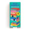Mudpuppy Wild Wobble!  Colorful Wooden Tumbling Tower Game, 4 Across, Great for Small Hands, Ages 3+ view 3