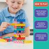 Mudpuppy Wild Wobble!  Colorful Wooden Tumbling Tower Game, 4 Across, Great for Small Hands, Ages 3+ view 4