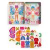 Mudpuppy Butterfly Bliss  Magnetic Dress Up Set Including 2 Illustrated Butterfly Themed Background Scene and 40+ Mix and Match Magnets view 2