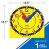 Carson Dellosa 13" x 12" Judy Clock, Learn to Tell Time with Color Coded Clock Hands, Analog Time Telling for Kids, Hands-On Learning Education Classroom and Homeschool Supplies view 2