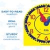 Carson Dellosa 13" x 12" Judy Clock, Learn to Tell Time with Color Coded Clock Hands, Analog Time Telling for Kids, Hands-On Learning Education Classroom and Homeschool Supplies view 3
