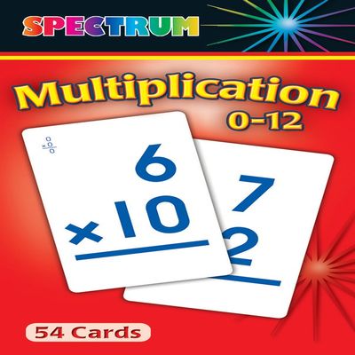 Multiplication 0-12 Flash Cards