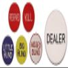 CHIPS and GAMES Professional Texas Holdem 5 Poker Dealer Button Package view 1