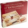 15" Burlwood Backgammon view 1