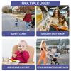 Toddler Leash & Harness for Child Safety - Keep Kids & Babies Close - Padded Shoulder Straps for Children's Comfort - Fits Toddlers w/ Chest Size 14-25.5 Inches - Kid Keeper by Mommy's Helper (Blue) view 2