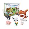 Learning Resources Jumbo Farm Animals - Horse Cow Sheep Chicken Goat Figurines, Barn Toys, Fine Motor Skills, Toddler Educational Playset, Montessori, Barnyard, Gifts For Boys and Girls view 1
