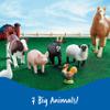 Learning Resources Jumbo Farm Animals - Horse Cow Sheep Chicken Goat Figurines, Barn Toys, Fine Motor Skills, Toddler Educational Playset, Montessori, Barnyard, Gifts For Boys and Girls view 2