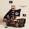 Le Toy Van Barbarossa Pirate Ship Set Premium Wooden Toys for Kids Ages 3 years & Up view 2