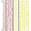 Woodland Scenics R.R. Roman red-Gold Dry Transfer Decals view 2